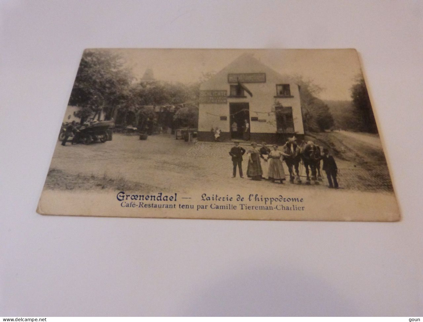 Cpa Hoeilaart Groenendael Laiterie De L'hippodrome Café Restaurant Tenu Par Camille Tiereman CHarlier Voyagée 1912 - Höilaart