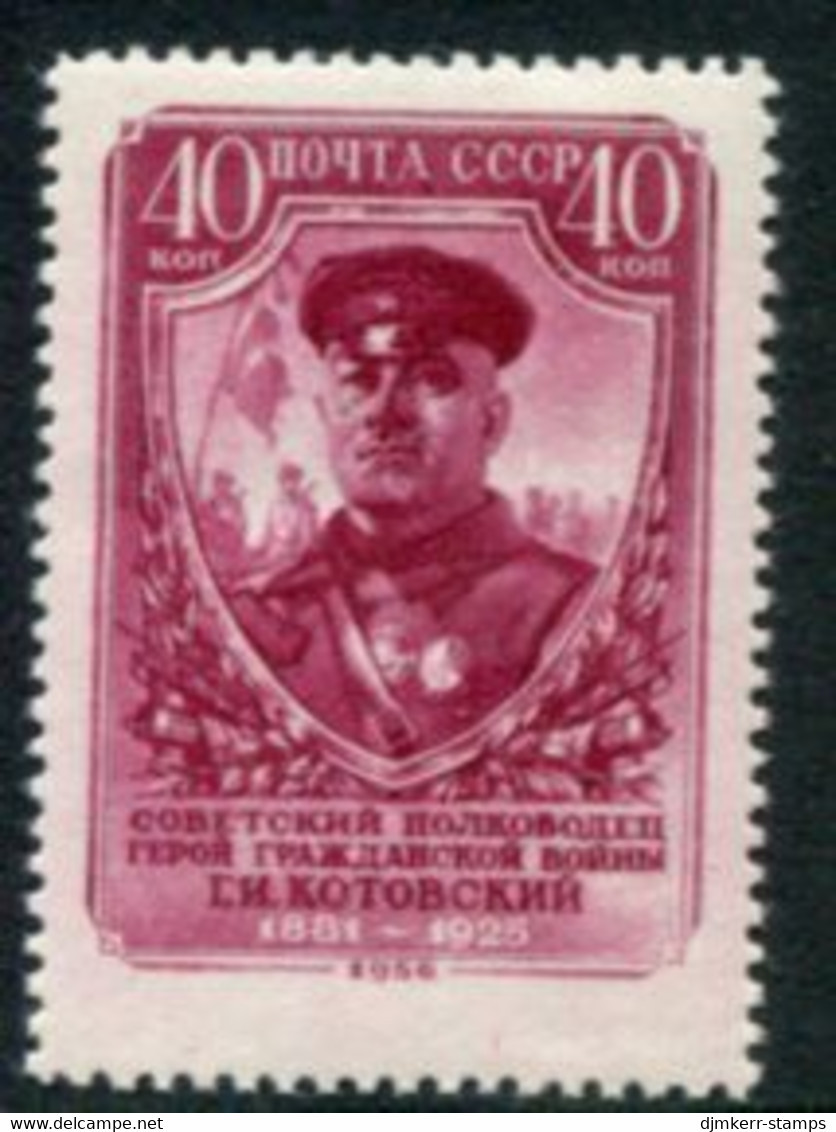 SOVIET UNION 1956 Kotowskiy Birth Anniversary LHM / *.  Michel 1896 - Neufs