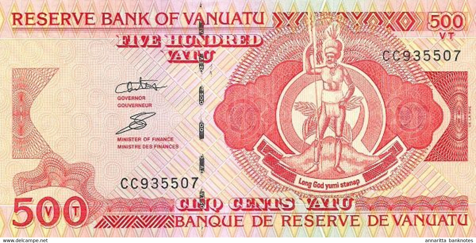 Vanuatu 500 Vatu ND (2006), UNC, P-5c, VU B204c - Vanuatu