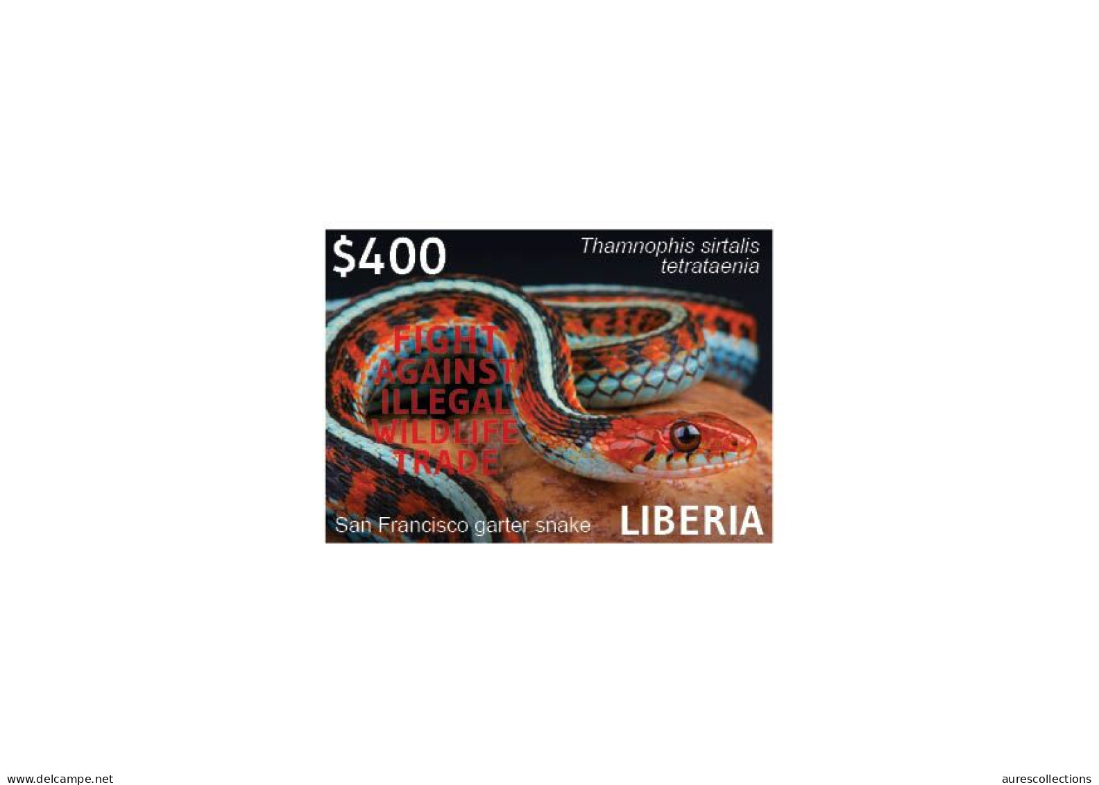 LIBERIA 2023 DELUXE PROOF (REGULAR & OVERPRINT) - AMPHIBIANS REPTILES SNAKE SNAKES SERPENT SERPENTS MNH - Serpents