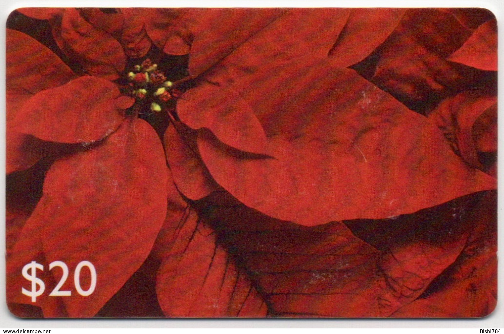 Barbados - Poinsettia (General Card) - RED CHIP - 00000053XXXX - Barbades