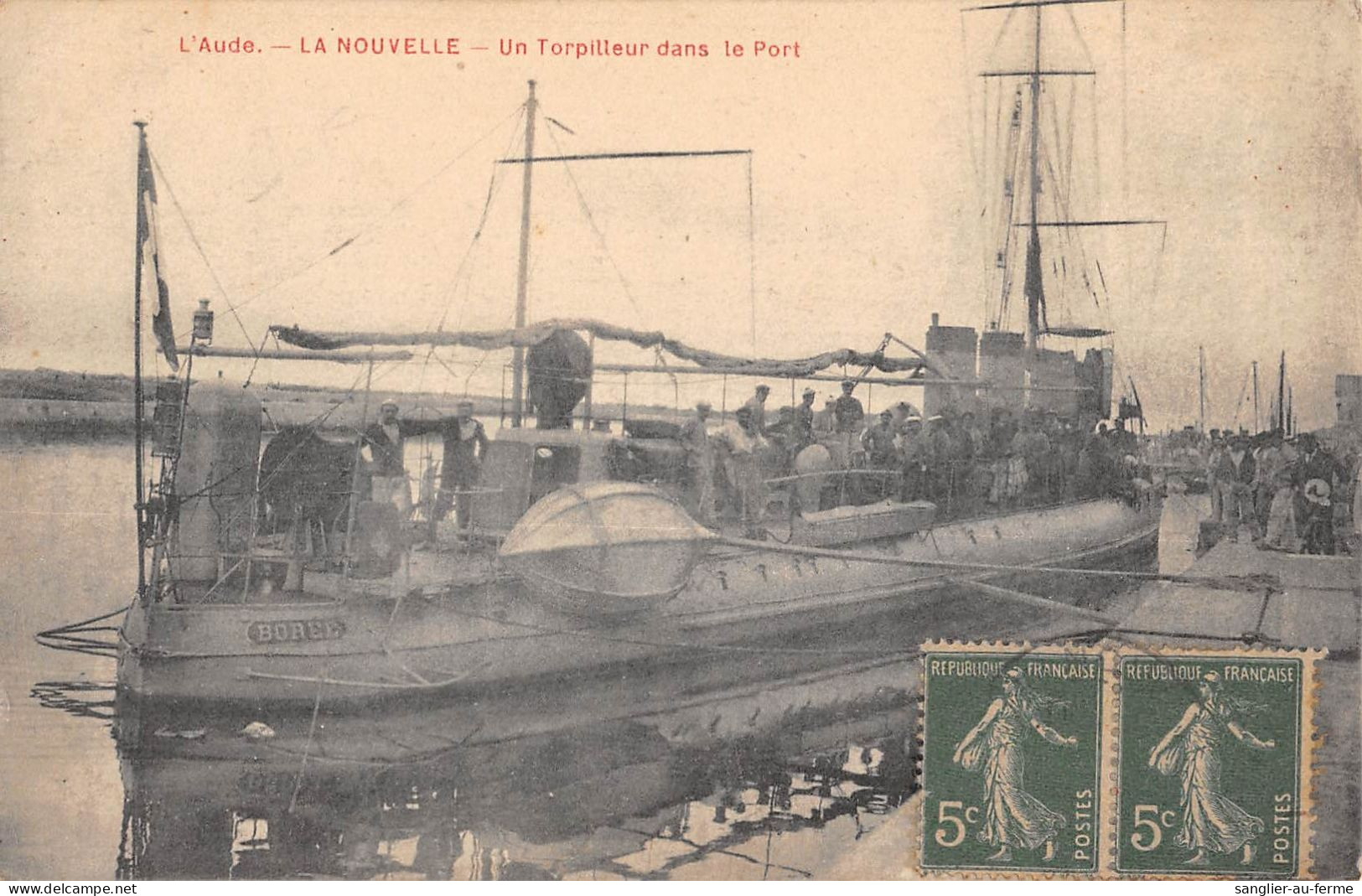 CPA 11 LA NOUVELLE UN TORPILLEUR DANS LE PORT - Port La Nouvelle