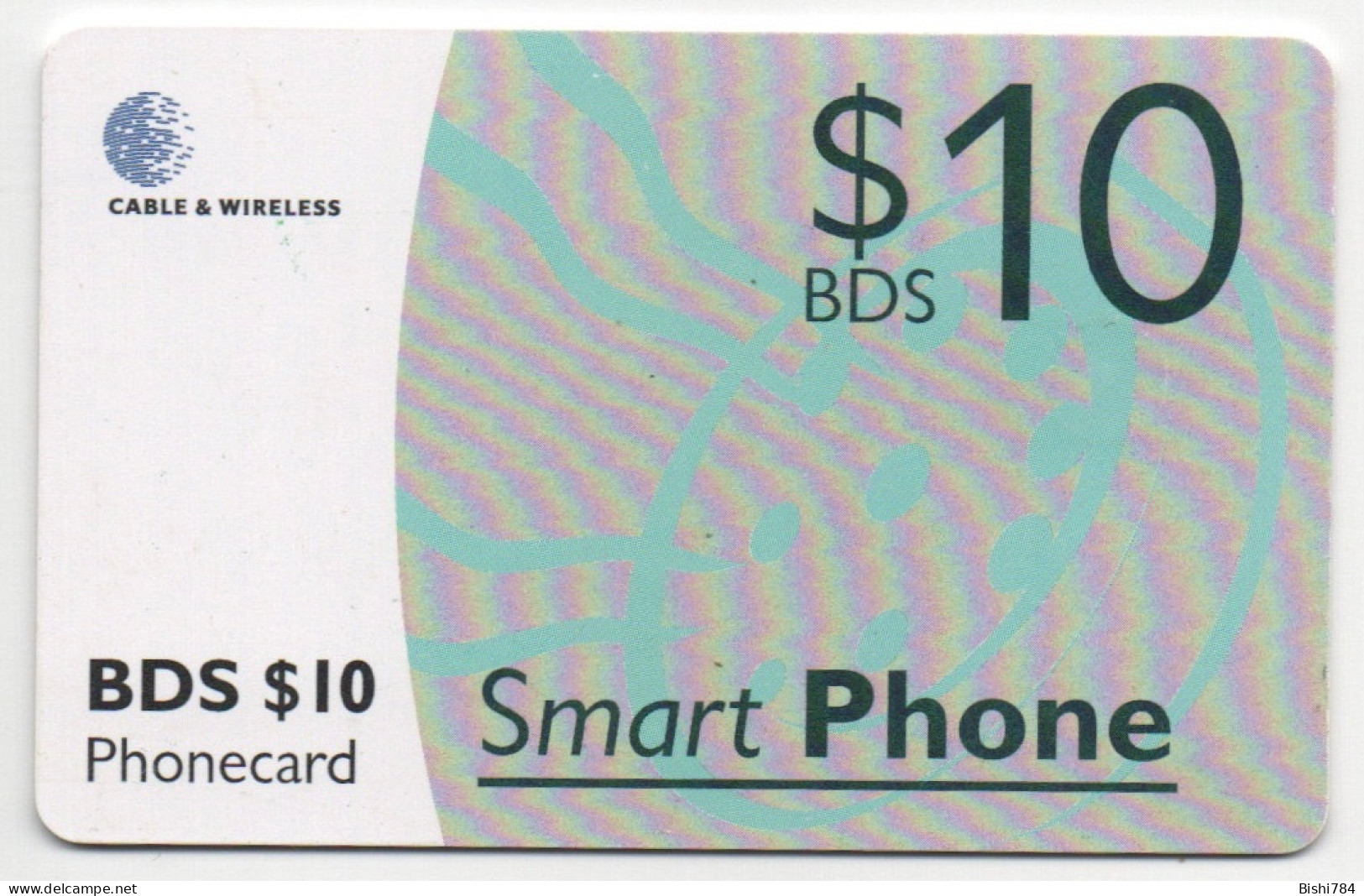 Barbados - SmartPhone $10 (Black Chip) - Barbados (Barbuda)