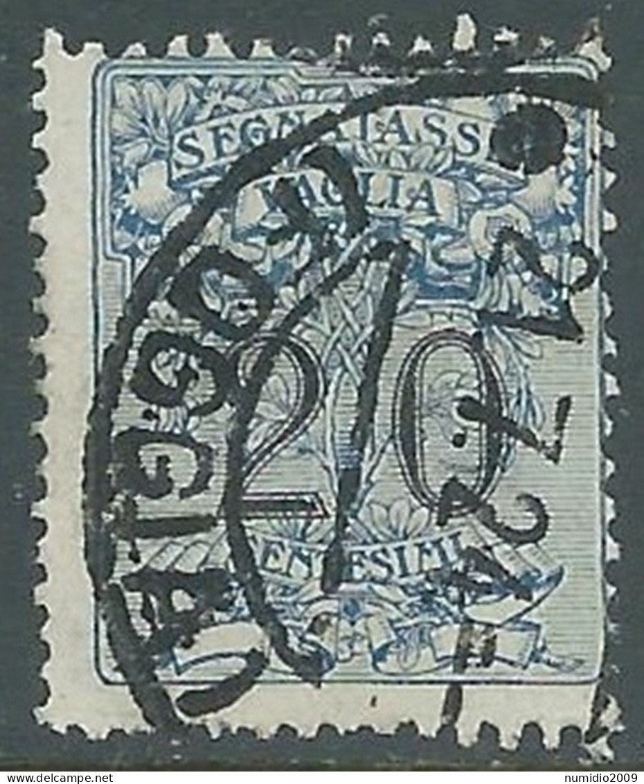 1924 REGNO SEGNATASSE PER VAGLIA USATO 20 CENT - RE28-4 - Mandatsgebühr