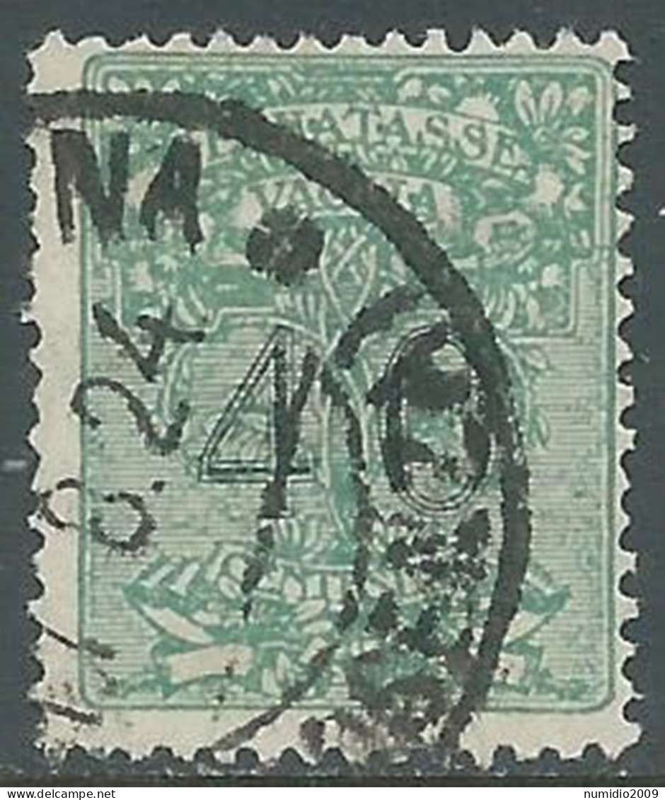 1924 REGNO SEGNATASSE PER VAGLIA USATO 40 CENT - RE28-4 - Mandatsgebühr