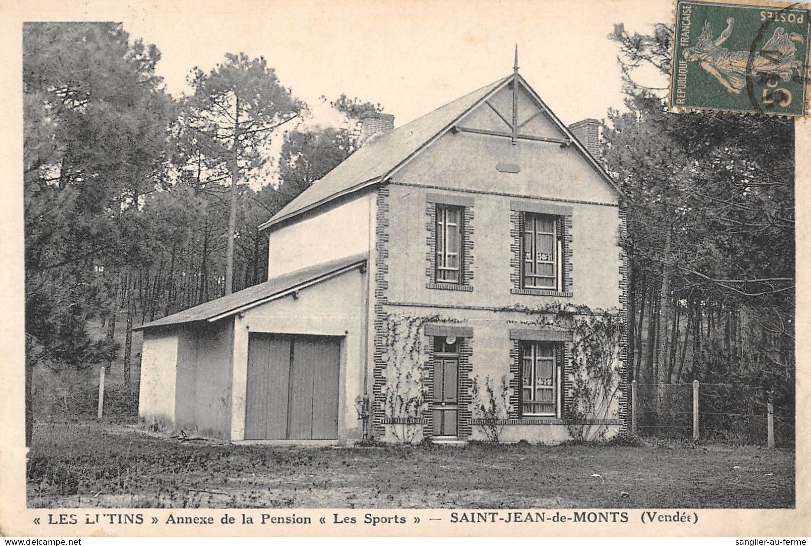 CPA 85 SAINT JEAN DE MONTS LES LUTINS ANNEXE DE LA PENSION LES SPORTS - Saint Jean De Monts