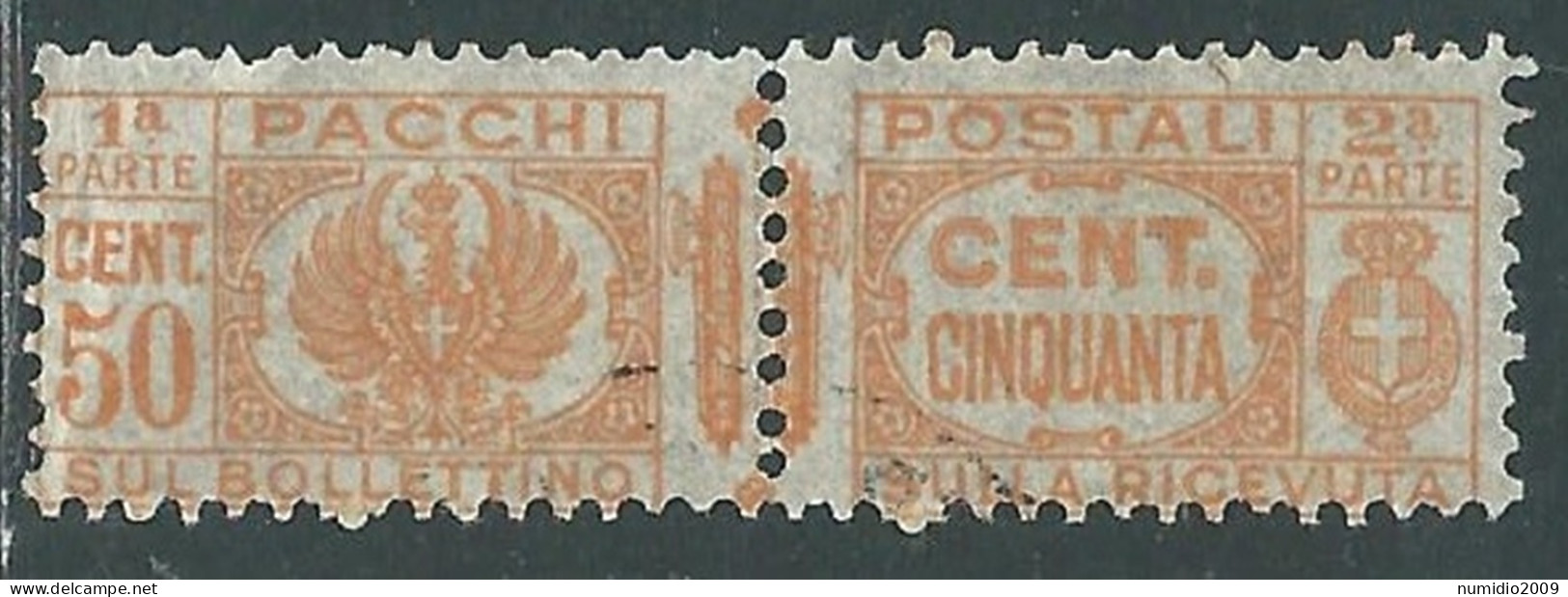 1927-32 REGNO PACCHI POSTALI USATO 50 CENT - I18-4 - Paketmarken