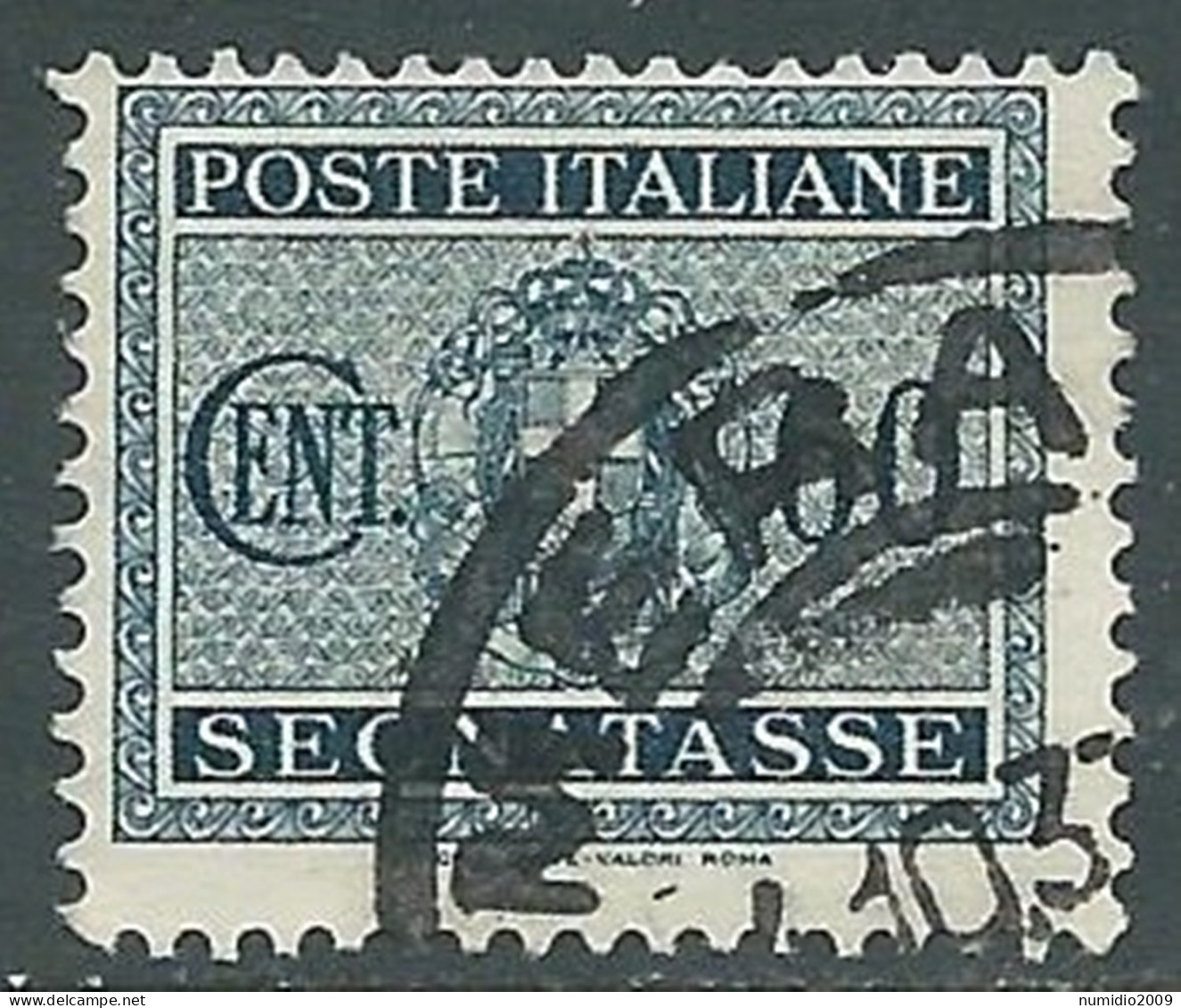 1934 REGNO SEGNATASSE USATO 60 CENT - RE28-3 - Taxe