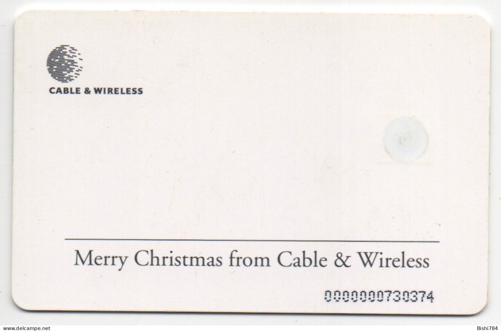 Barbados - Christmas Ribbon (General Card) - BLACK CHIP - 00000073XXXX - Barbades