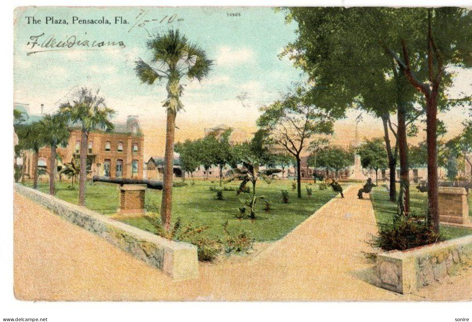 FLORIDA - THE PLAZA PENSACOLA - VG 1910 FP - C06326 - Pensacola