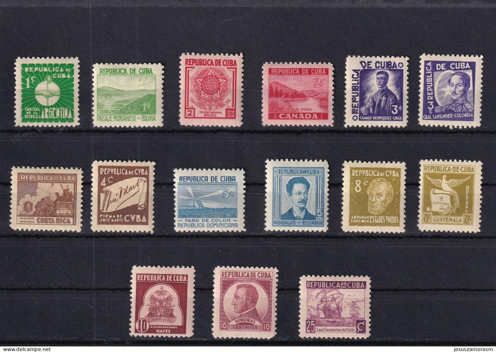 Cuba Nº 239 Al 253 - Unused Stamps