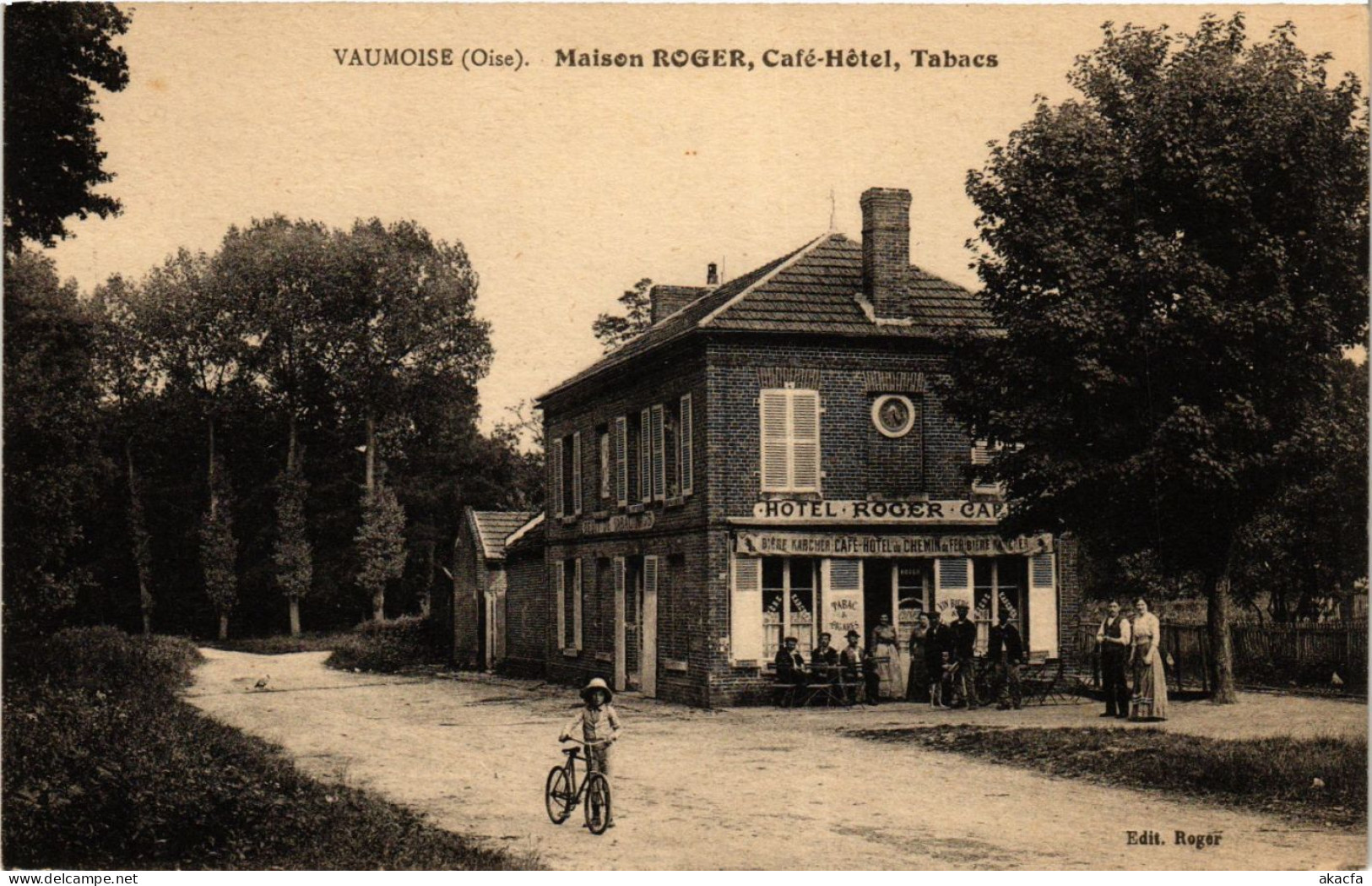 CPA AK VAUMOISE Maison Roger Café-Hotel Tabacs (259608) - Vaumoise