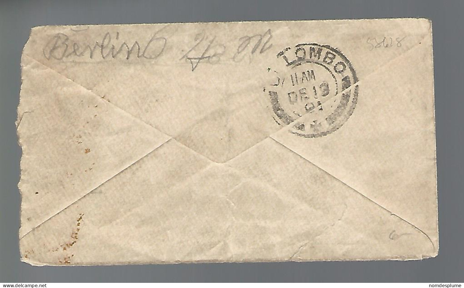 58618) India Post Mark Cancel 1901  - Buste