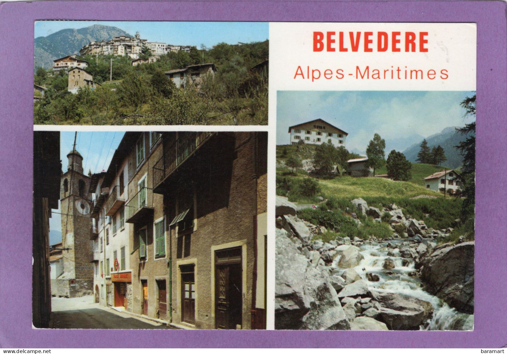 06 BELVEDERE Multivues Église  Bureau De Tabac - Belvédère