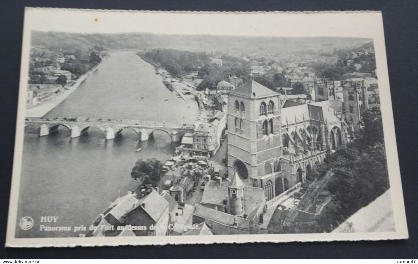 Huy - Panorama Pris Du Fort Au Dessus De La Collégiale - E. Mouton, Huy - Hoei