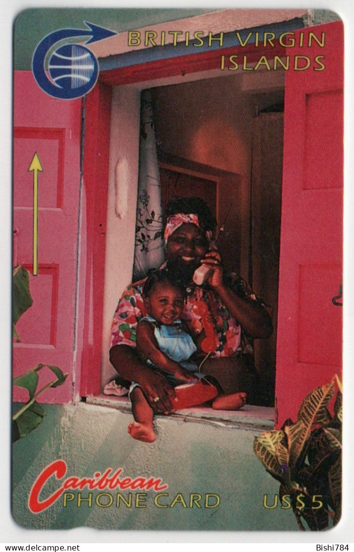 British Virgin Islands - Woman On Phone - 4CBVA (SILVER) - Maagdeneilanden