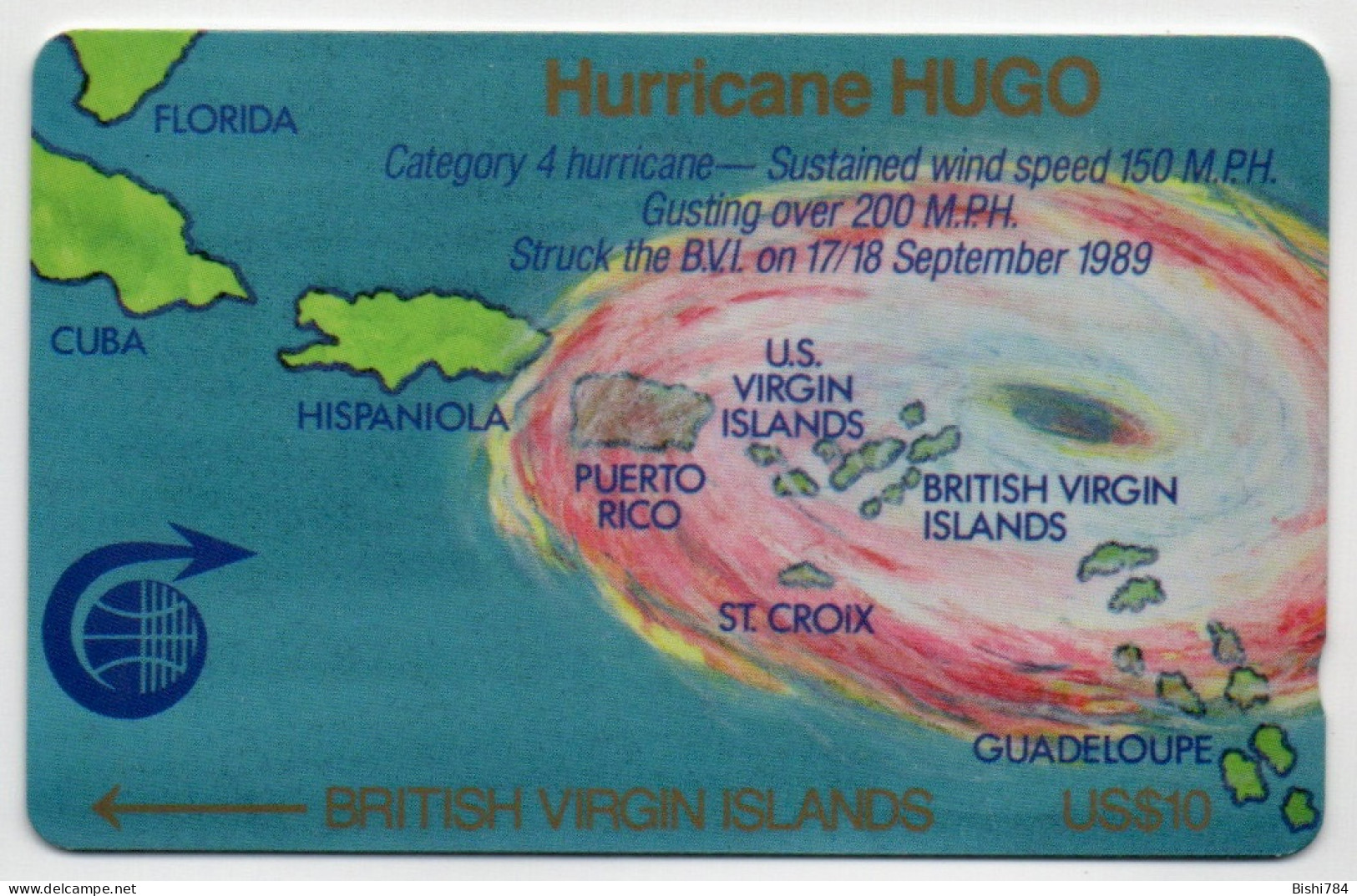 British Virgin Islands - Hurricane Hugo - 2CBVA - Maagdeneilanden