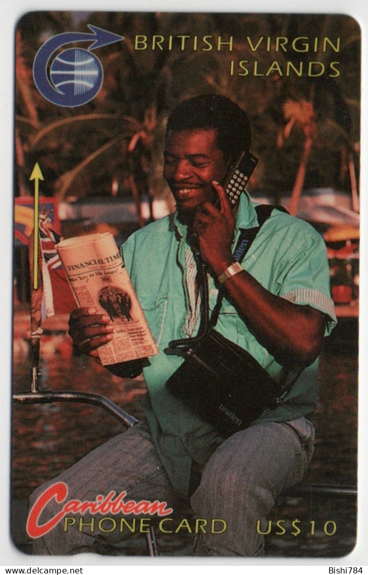 British Virgin Islands - Man On Phone - 3CBVA - Maagdeneilanden