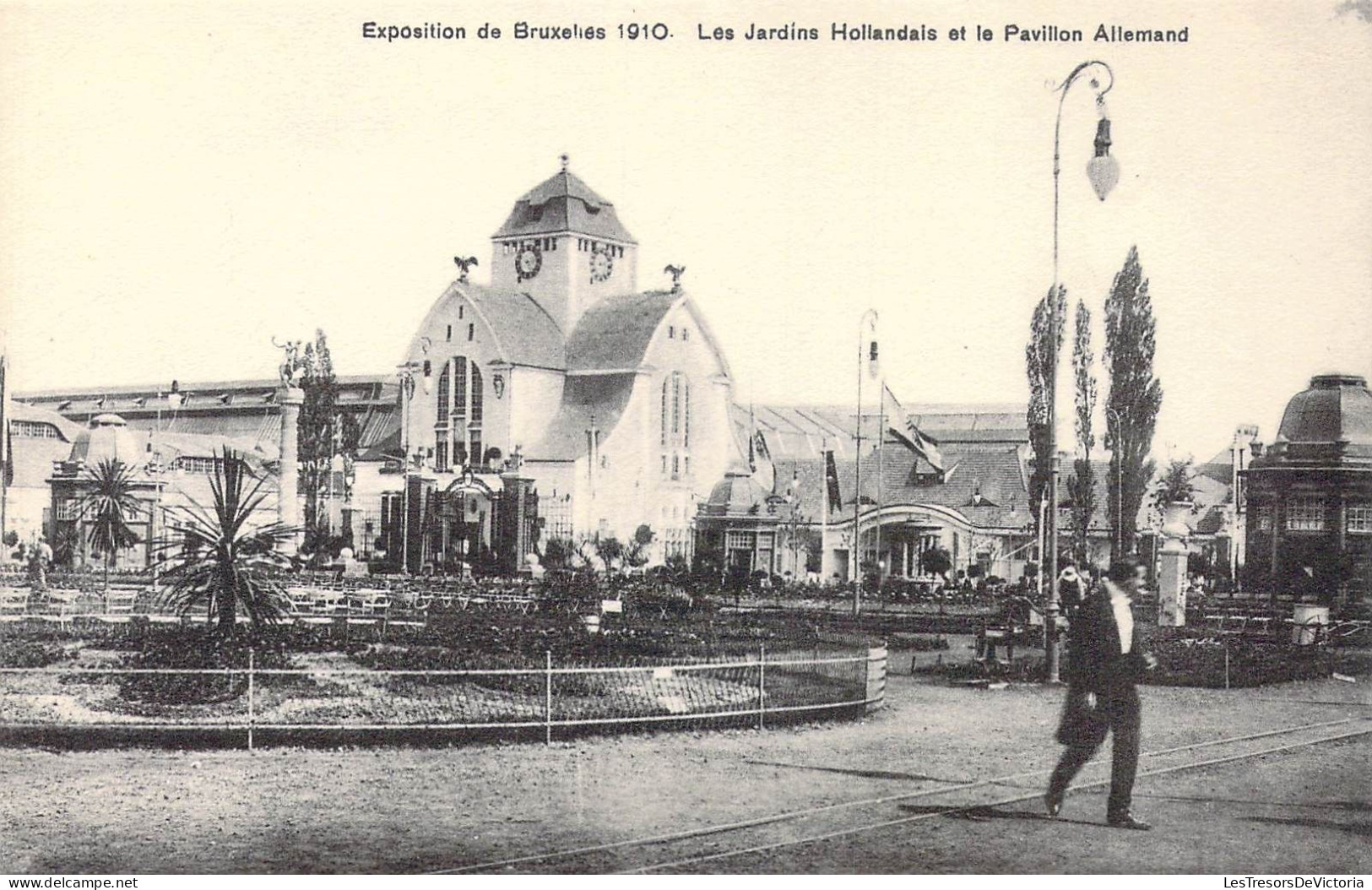 BELGIQUE - Bruxelles - Exposition De Bruxelles 1910 - Les Jardins Hollandais Et Le Pavillon.. - Carte Postale Ancienne - Mostre Universali