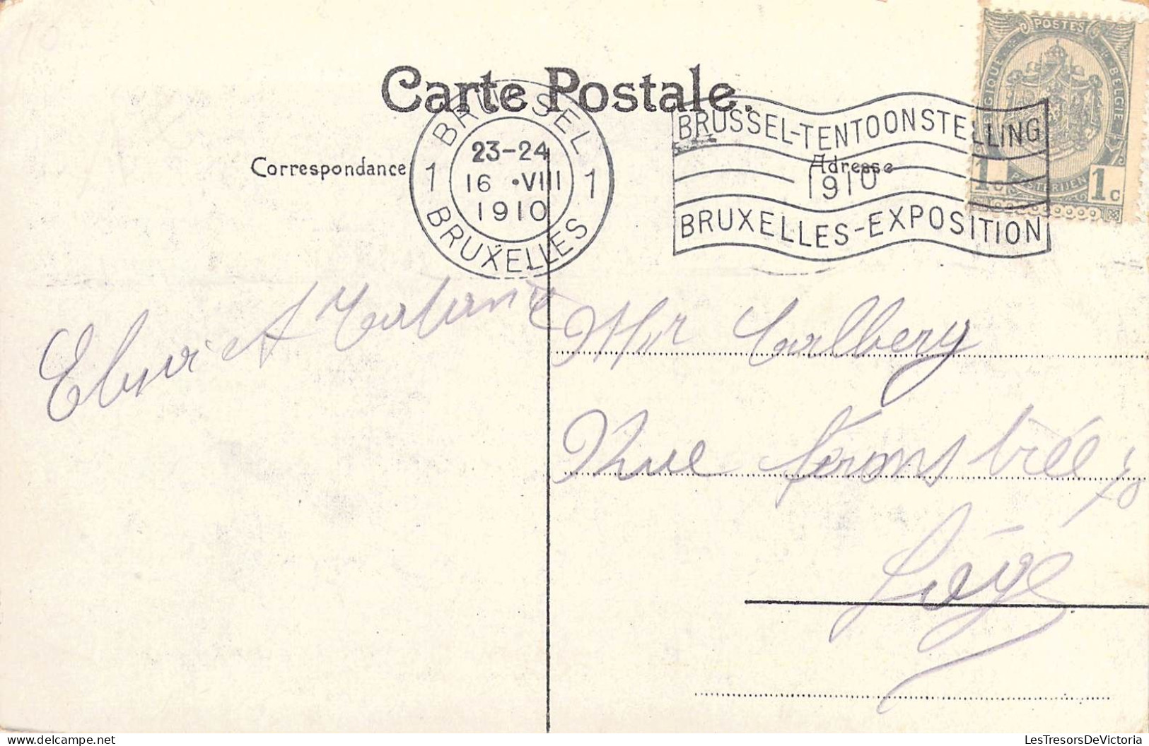 BELGIQUE - Bruxelles - Exposition De Bruxelles 1910 -  Le Quadrige - Carte Postale Ancienne - Mostre Universali