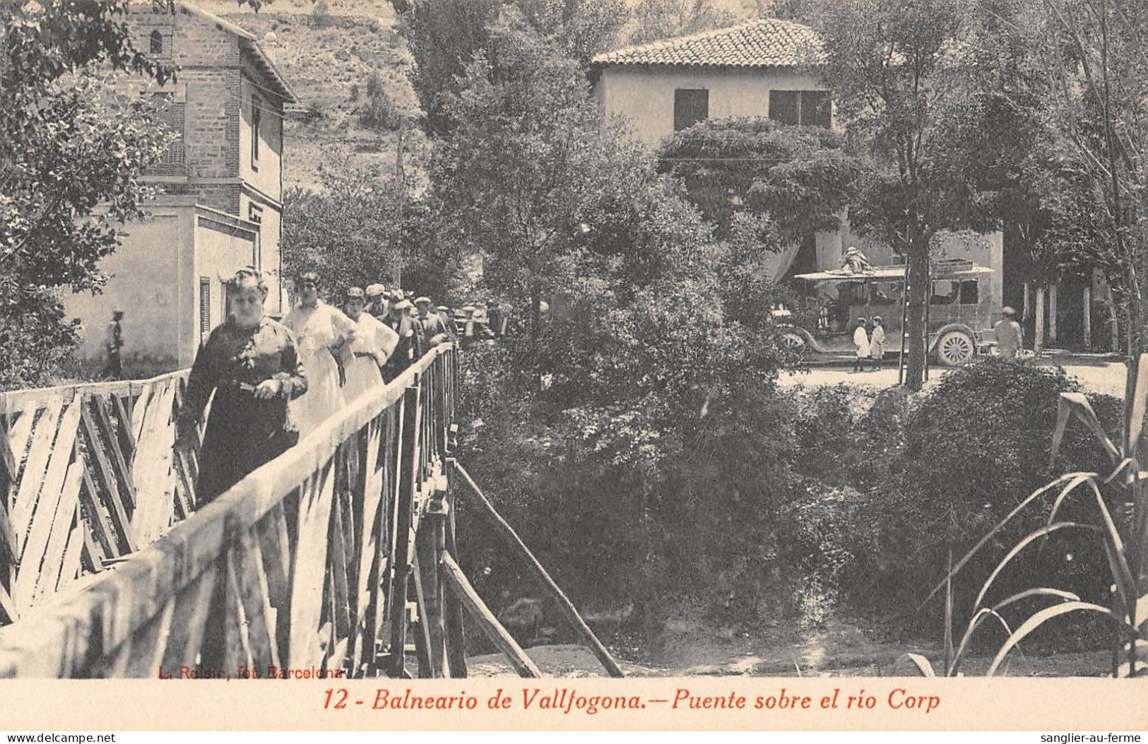 CPA ESPAGNE BALNEARIO DE VALLFOGONA PUENTE SOBRE EL RIO CORP - Other & Unclassified