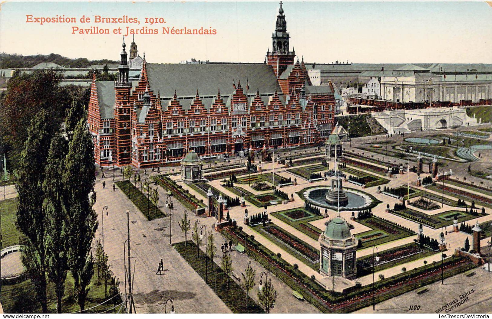 BELGIQUE - Bruxelles - Expositions De Bruxelles 1910 - Pavillon Et Jardins Néerlandais  - Carte Postale Ancienne - Expositions Universelles