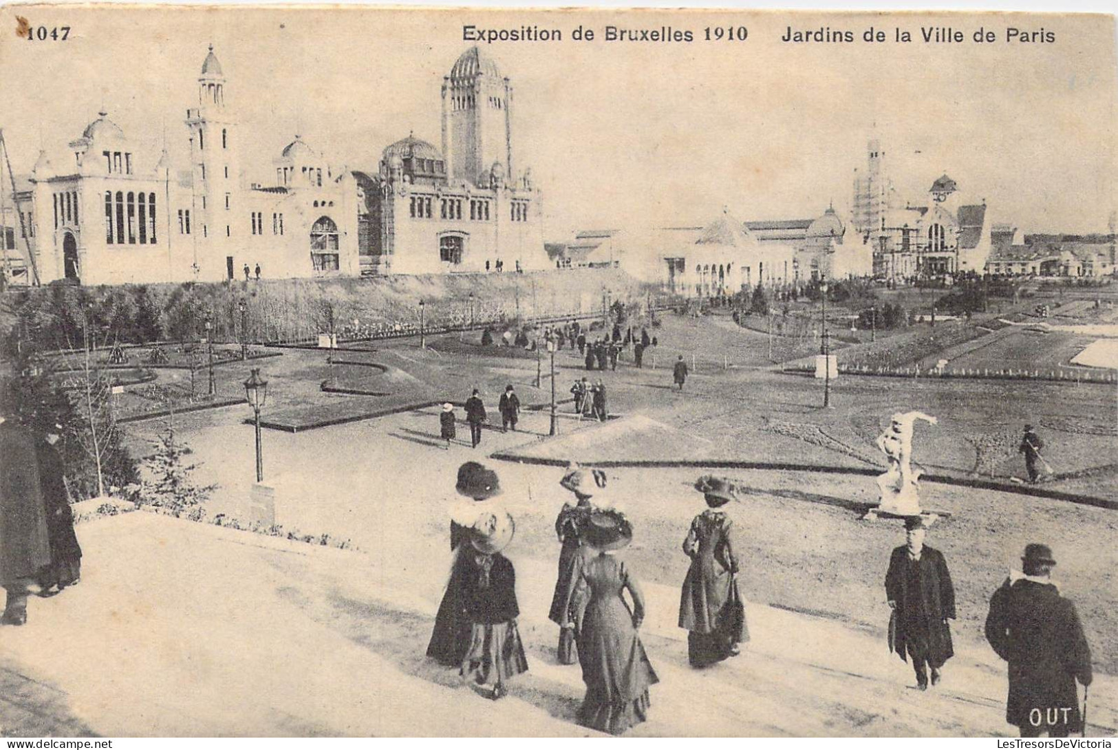 BELGIQUE - Bruxelles - Expositions De Bruxelles 1910 - Jardins De La Ville De Paris - Carte Postale Ancienne - Mostre Universali