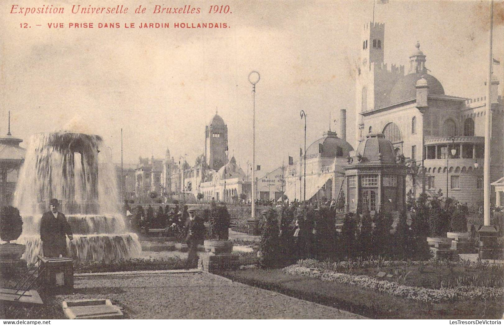BELGIQUE - Bruxelles - Expositions Universelle De Bruxelles 1910 - Vue Prise Dans Le Jardin.. - Carte Postale Ancienne - Expositions Universelles