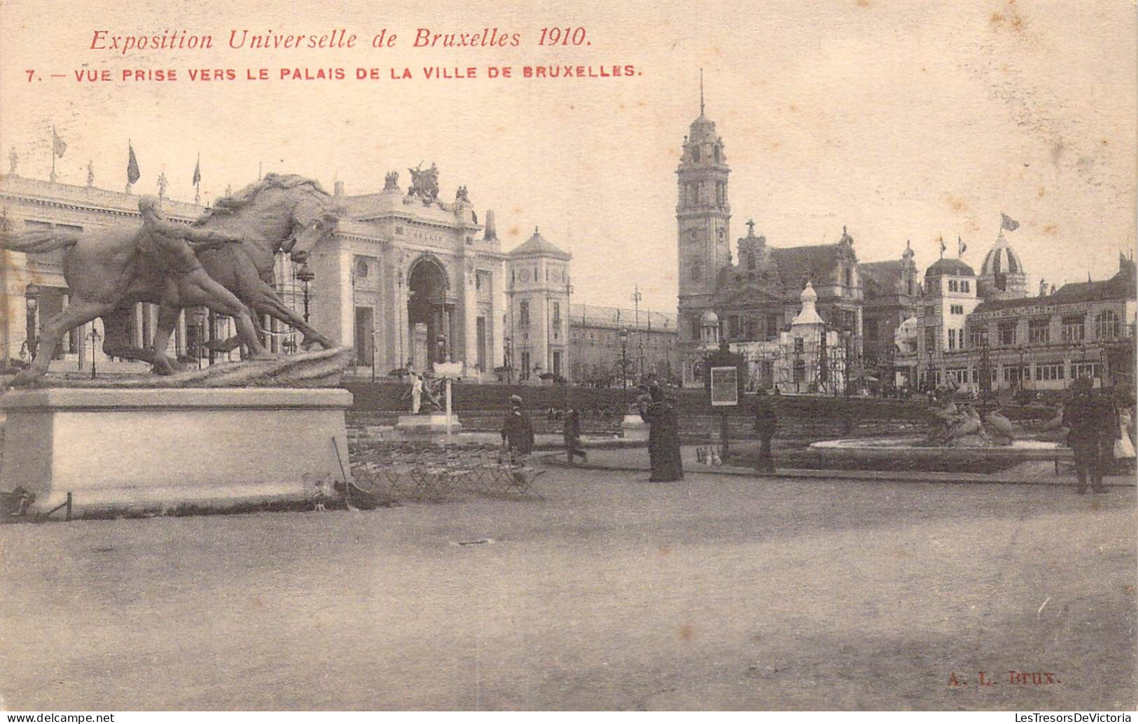 BELGIQUE - Bruxelles - Expositions Universelle De Bruxelles 1910 - Vue Prise Vers Le Palais.. - Carte Postale Ancienne - Mostre Universali