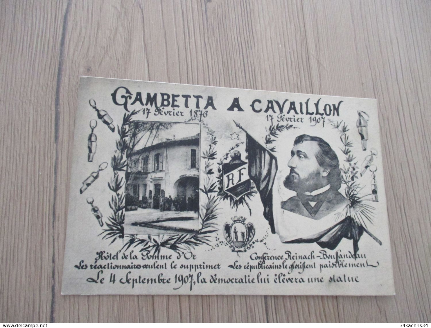 CPA 84 Vaucluse Cavaillon Visite De Gambetta 04/09/1907 - Cavaillon