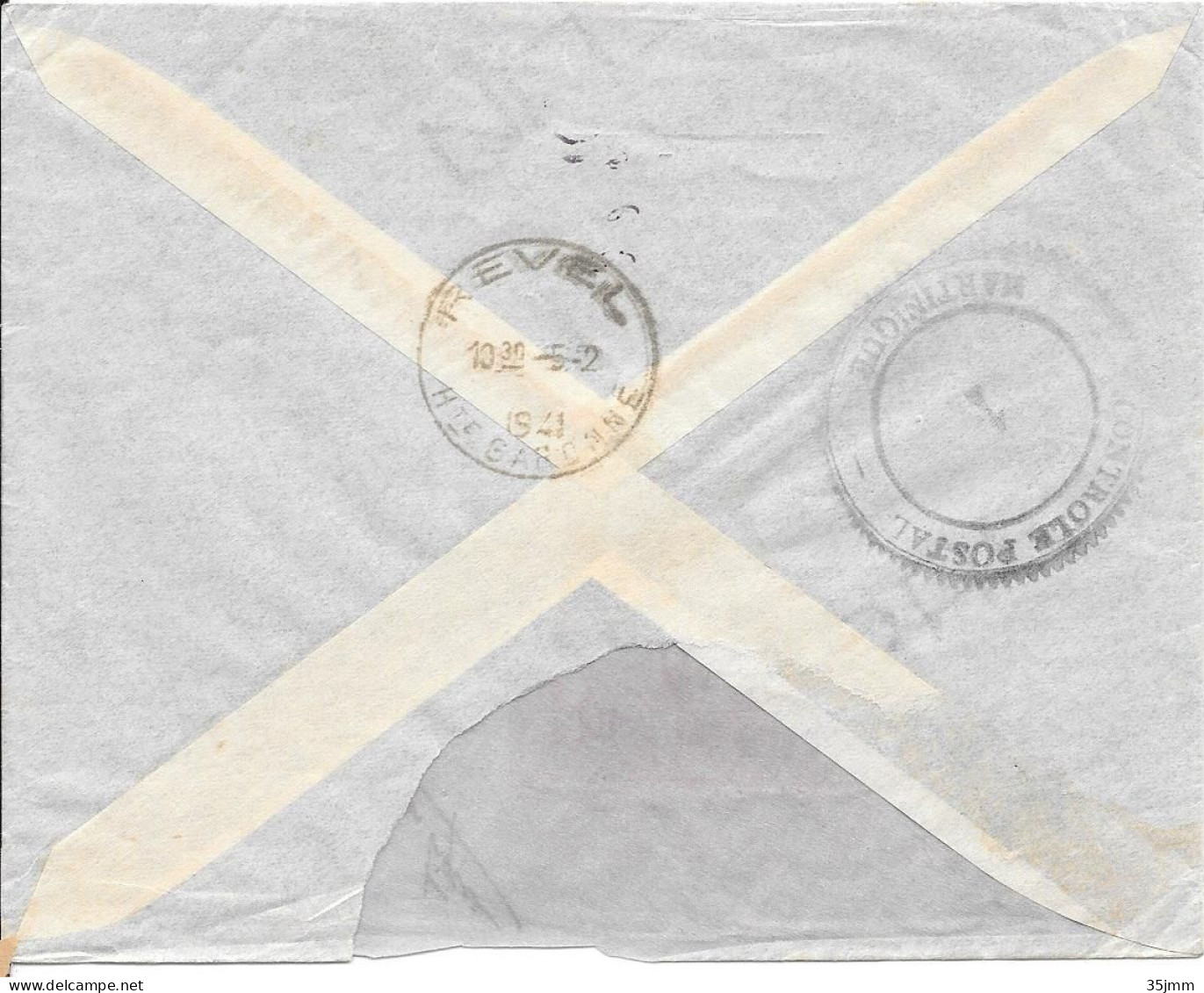 Martinique Lettre Recommandée Fort De France 1940 Censure Censor Geoffnet Examiner Censura - Poste Aérienne