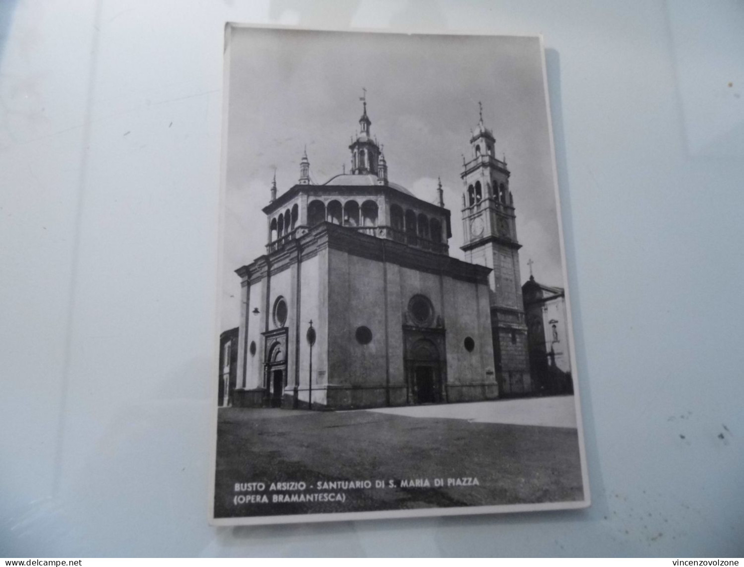 Cartolina Viaggiata "BUSTO ARSIZIO Santuario Di S. Maria Di Piazza" 1950 - Busto Arsizio
