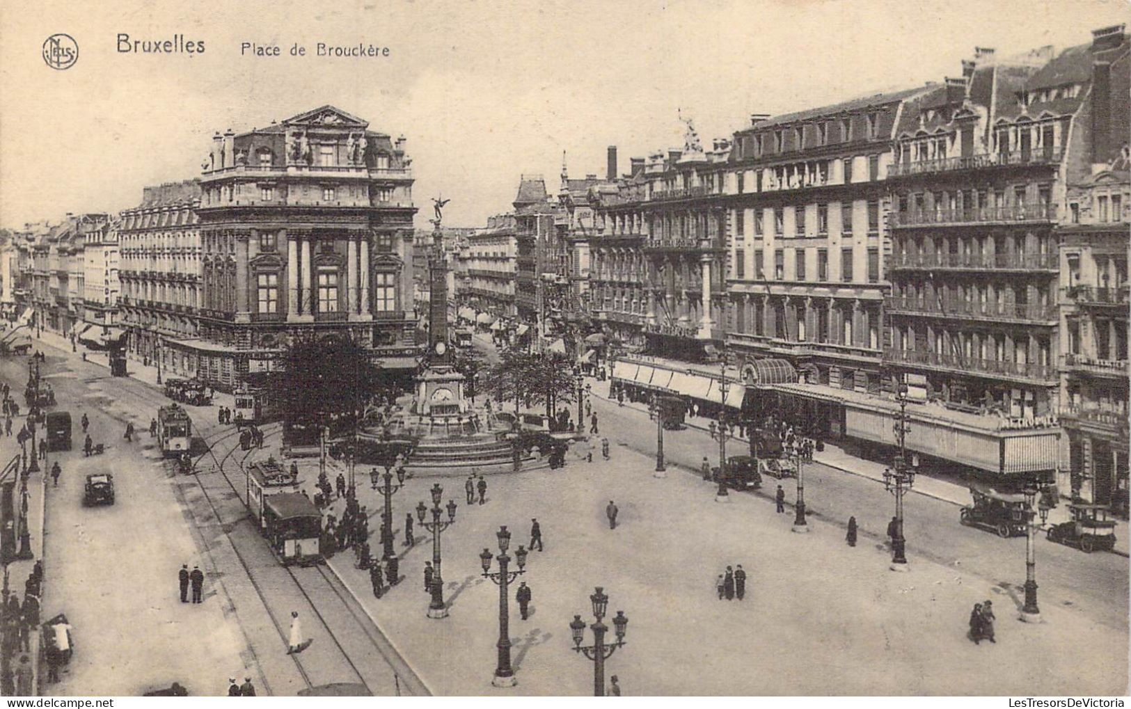 BELGIQUE - Bruxelles - Place De Brouckère - Carte Postale Ancienne - Squares