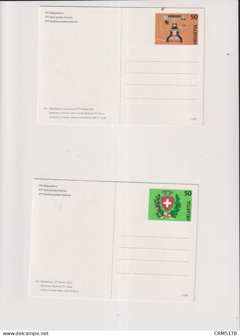 LOT 3 CP ENTIERS Illustrées Neuves-ttb-1990-scans Recto-verso - Collections & Lots