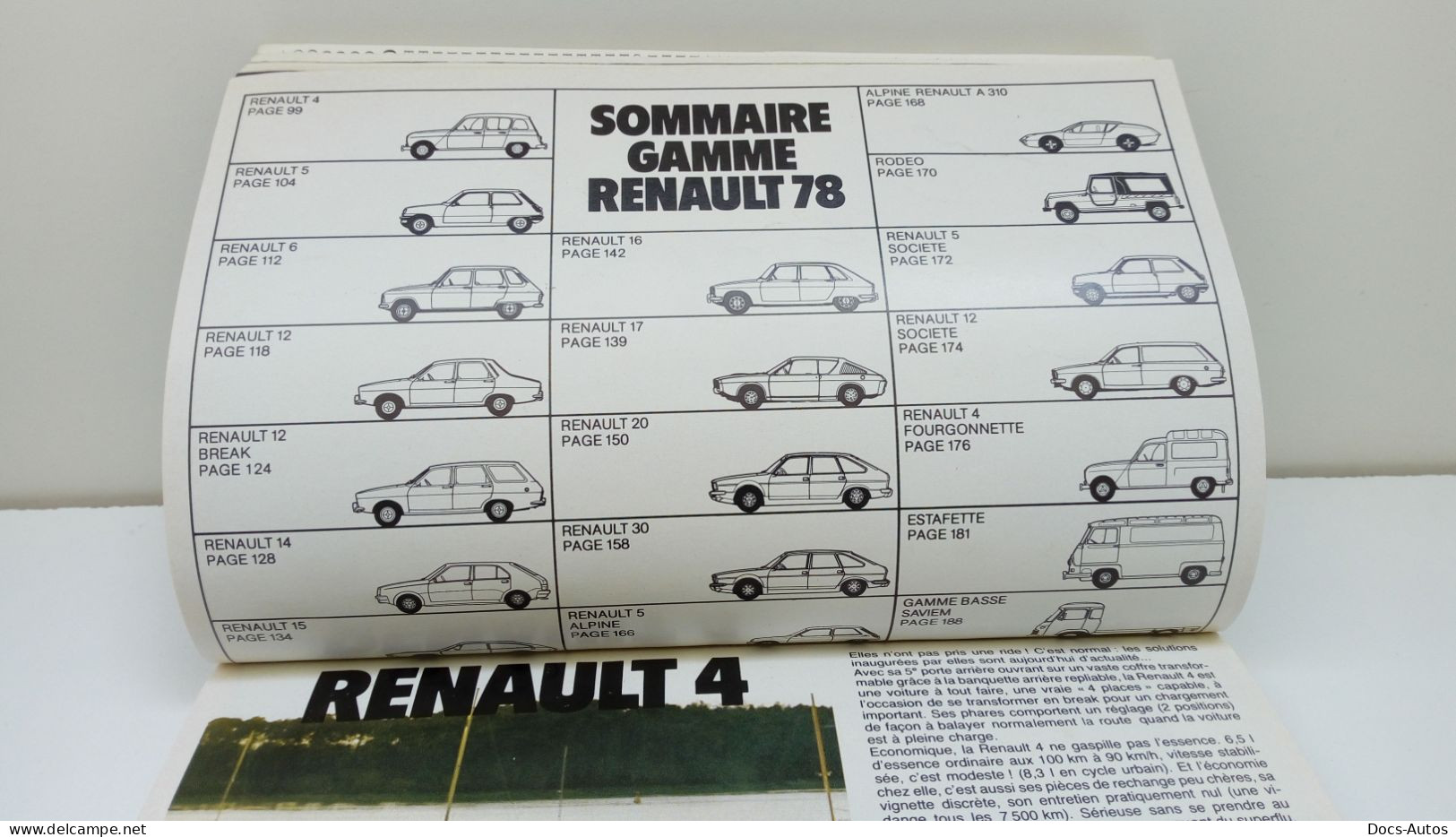 Catalogue Gamme Renault De 1978 - Auto