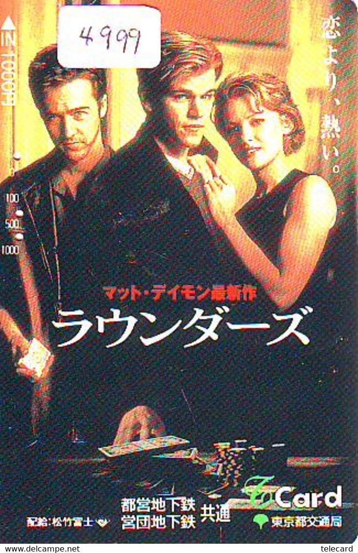 Carte Prépayée Japon * CINEMA * FILM *    (4999) Japan Movie Prepaid Card * KINO Karte - Cine