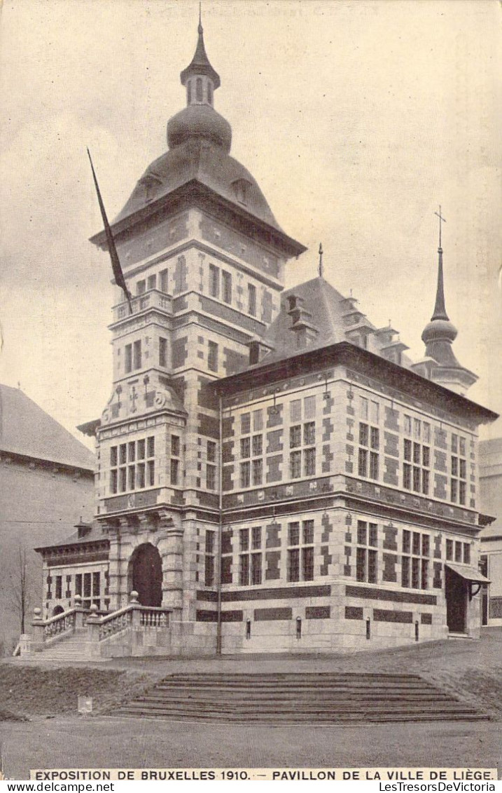 BELGIQUE - Exposition De Bruxelles 1910 - Pavillon De La Ville De Liège - Carte Postale Ancienne - Exposiciones Universales