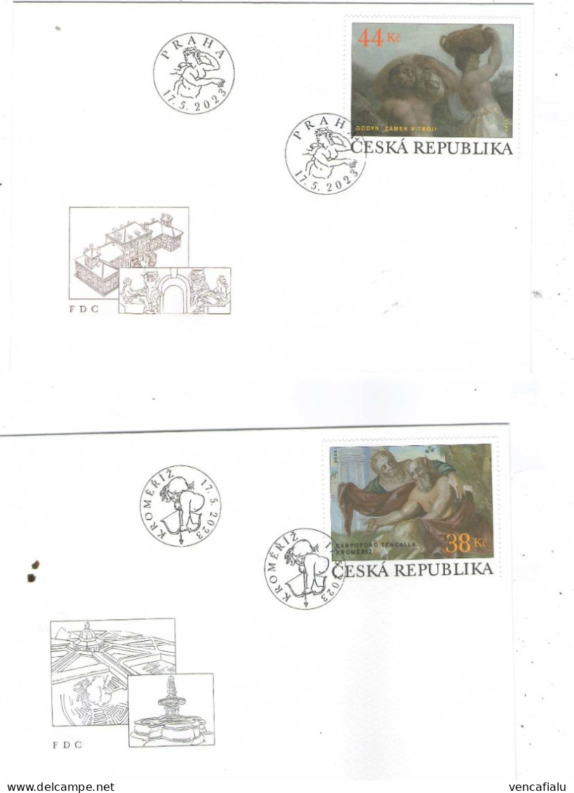 Year 2023 - Baroque Painting, S/S, MNH - FDC