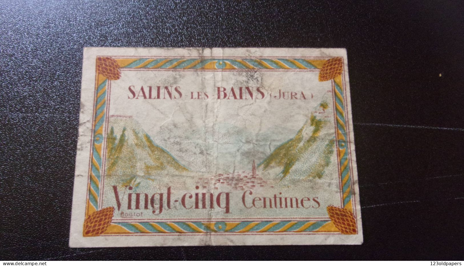 Jura 39 Salins-les-bains , 1ère Guerre Mondiale 25 Centimes Infirmiers Militaires - Bonds & Basic Needs