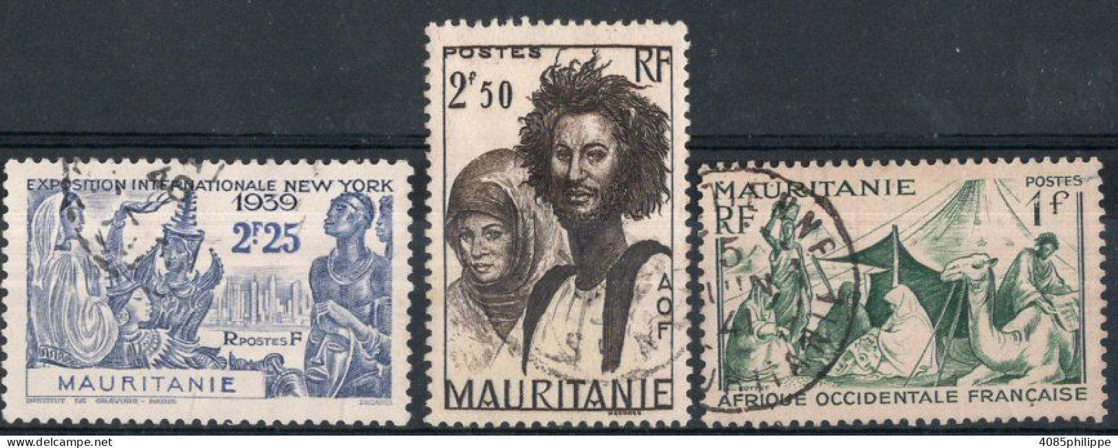 Mauritanie Timbres-poste N°99, 110 & 115 Oblitérés TB Cote : 3€75 - Used Stamps