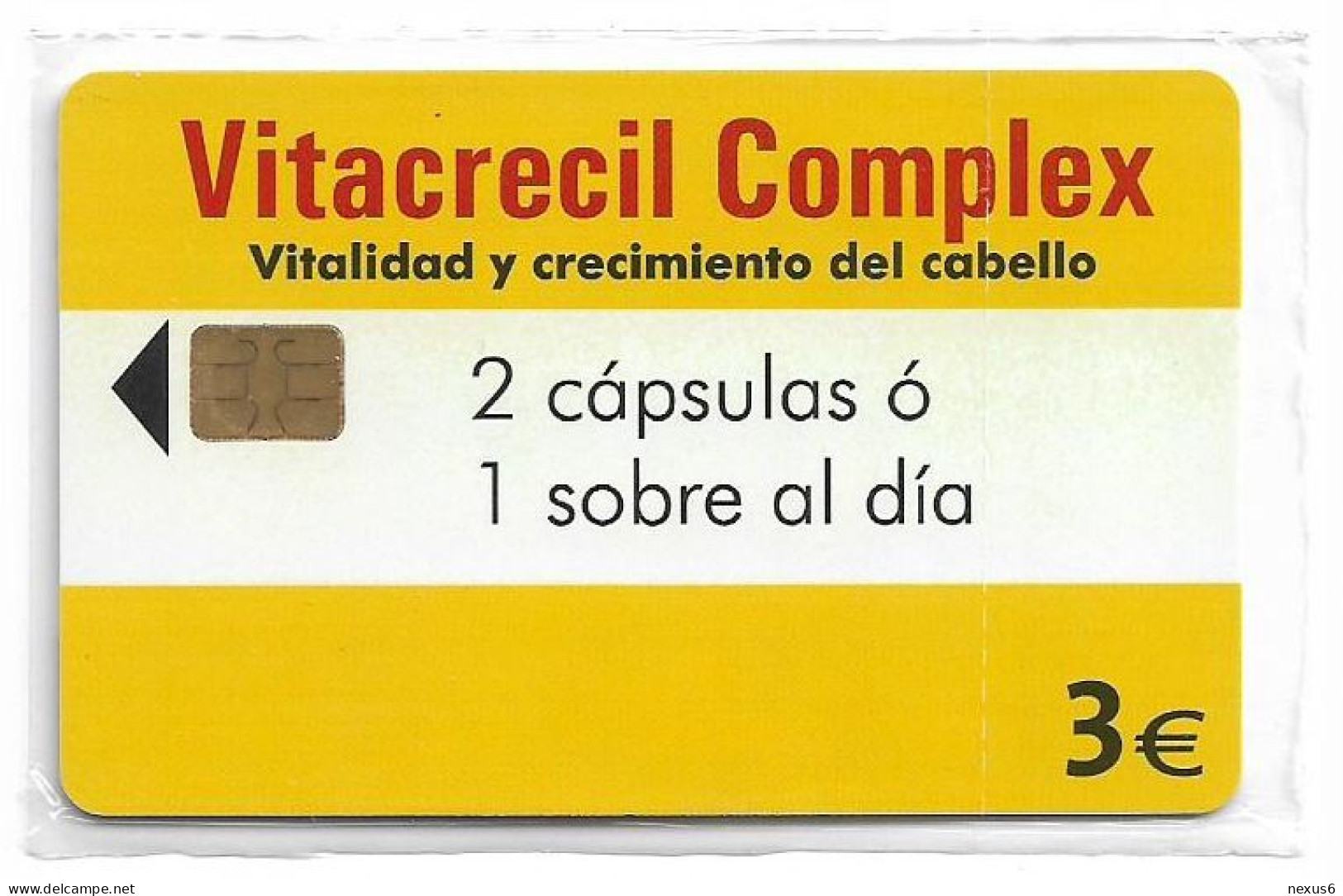 Spain - Telefónica - Vitacrecil Complex - P-529 - 04.2003, 3€, 11.100ex, NSB - Privatausgaben