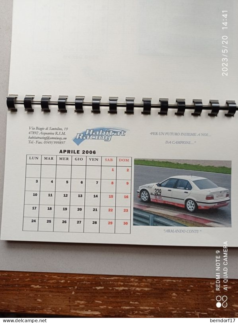 2006 CALENDARIO CAMPIONATO ITALIANO TURISMO - Automobile - F1