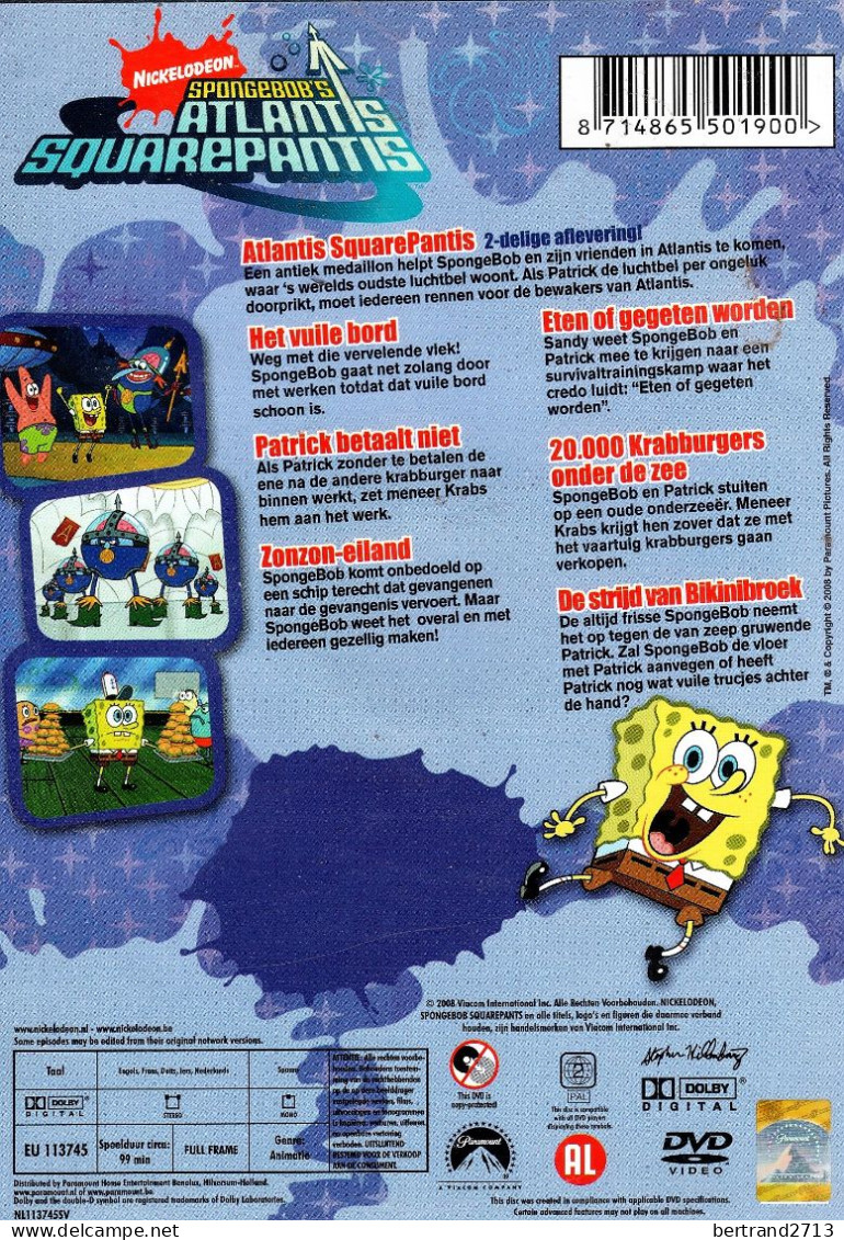 Nickelodeon Spongebob Squarepants "Spongebob's Atlantis" - Infantiles & Familial