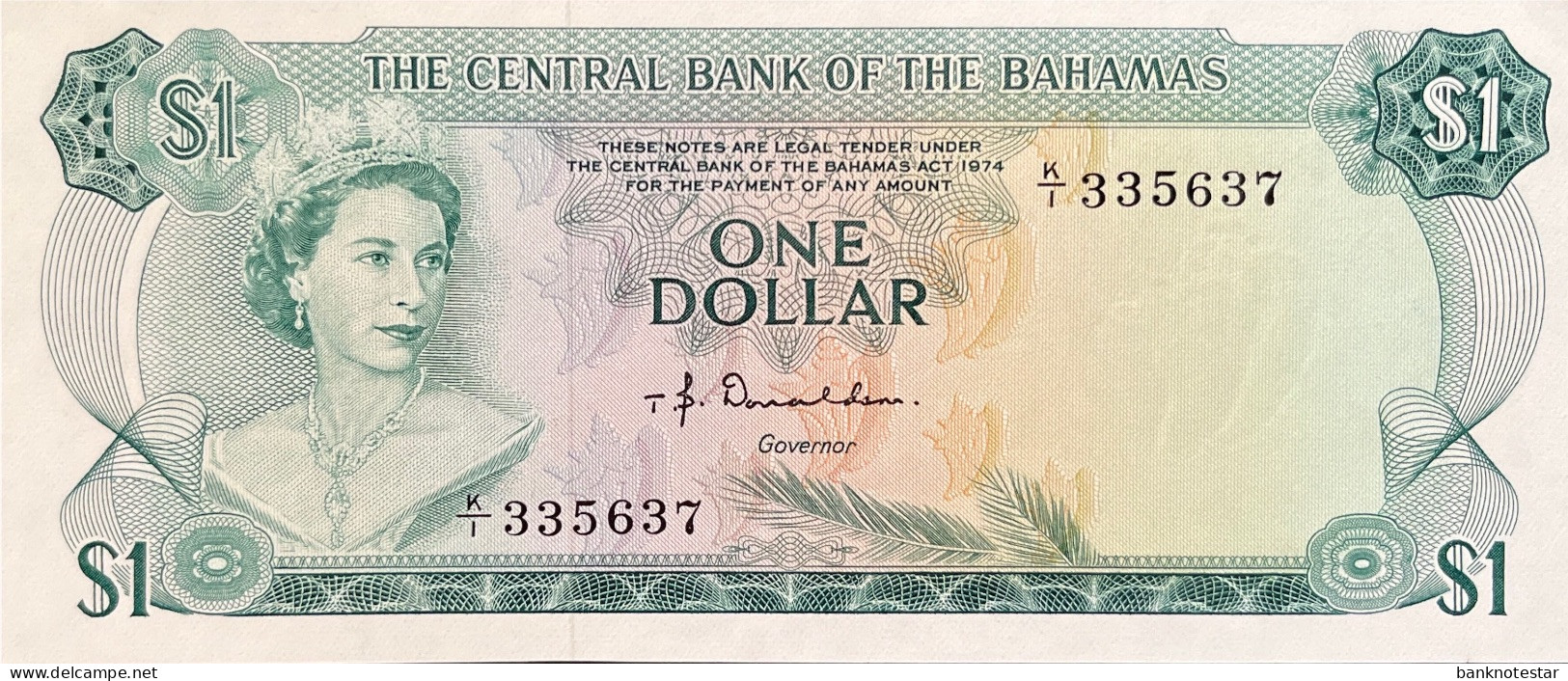 Bahamas 1 Dollar, P-35a (L.1974) - UNC - Bahamas