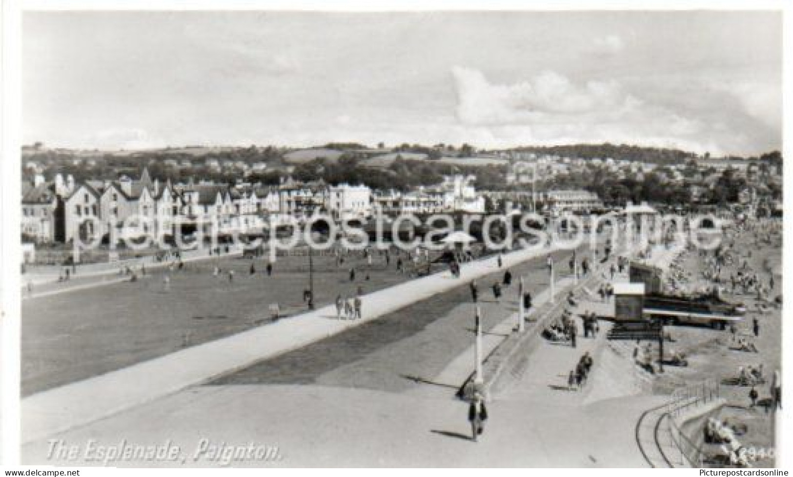 PAIGNTON THE ESPLANADE OLD R/P POSTCARD DEVON - Paignton