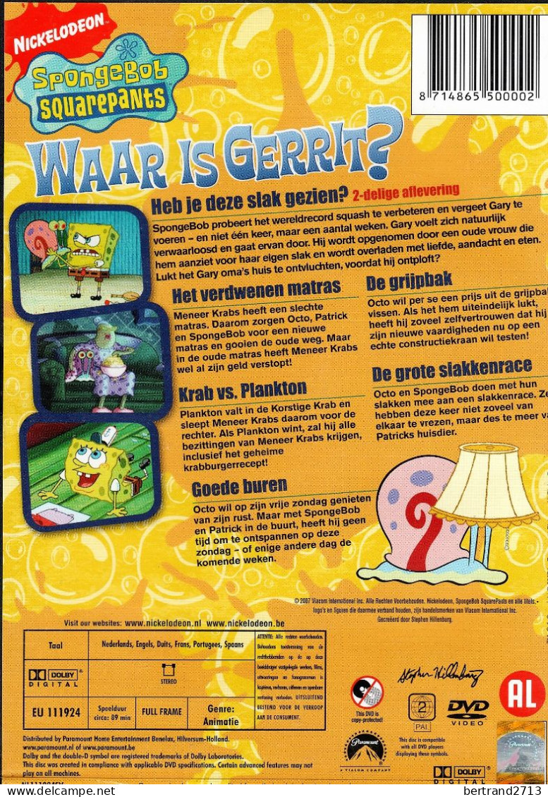 Nickelodeon Spongebob Squarepants "Waar Is Gerrit" - Infantiles & Familial