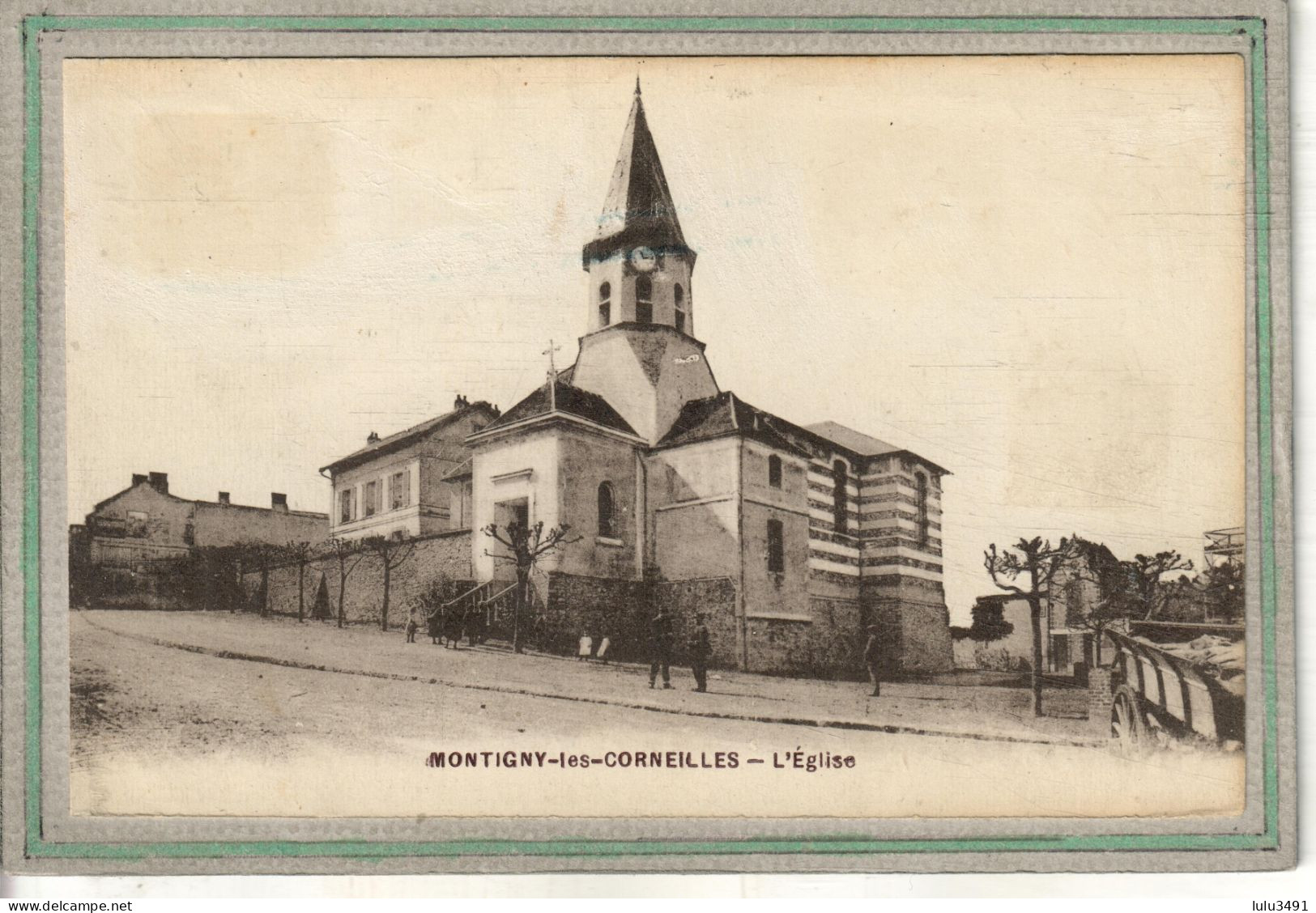 CPA (95) MONTIGNY-les-CORNEILLES - Aspect Du Quartier De L'Eglise En 1928 - Montigny Les Cormeilles