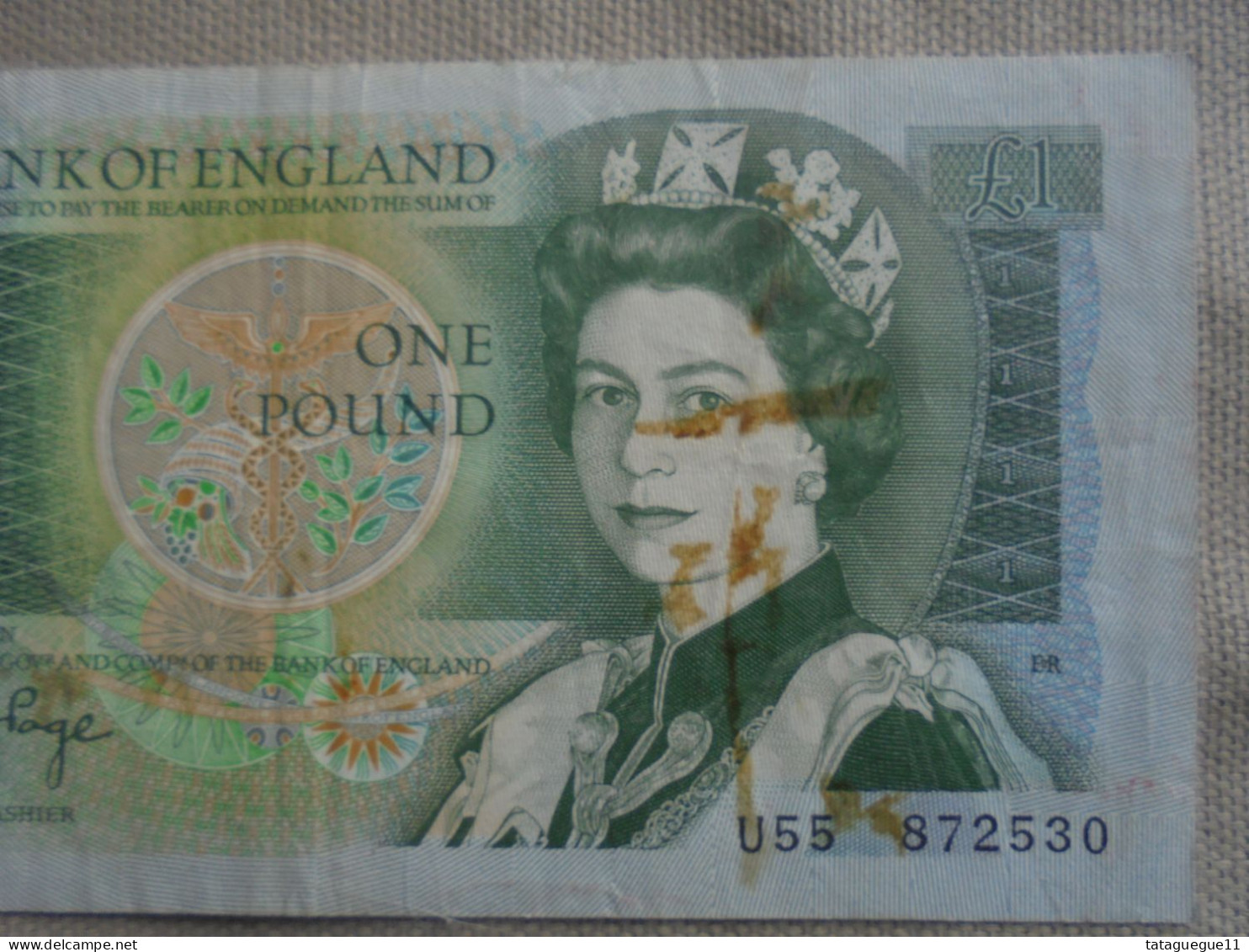 Ancien - Billet De Banque - One Pound Bank Of England - J.B Page - 1 Pond