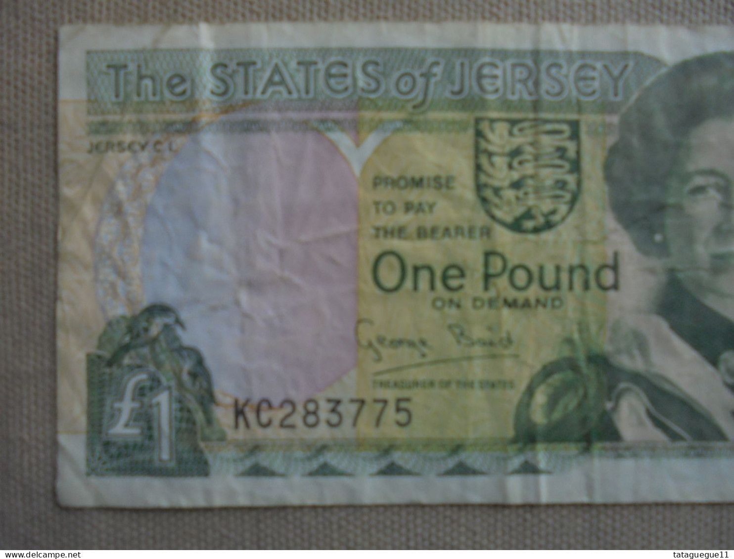 Ancien - Billet De Banque - One Pound The States Of Jersey - George Baird - 1 Pond