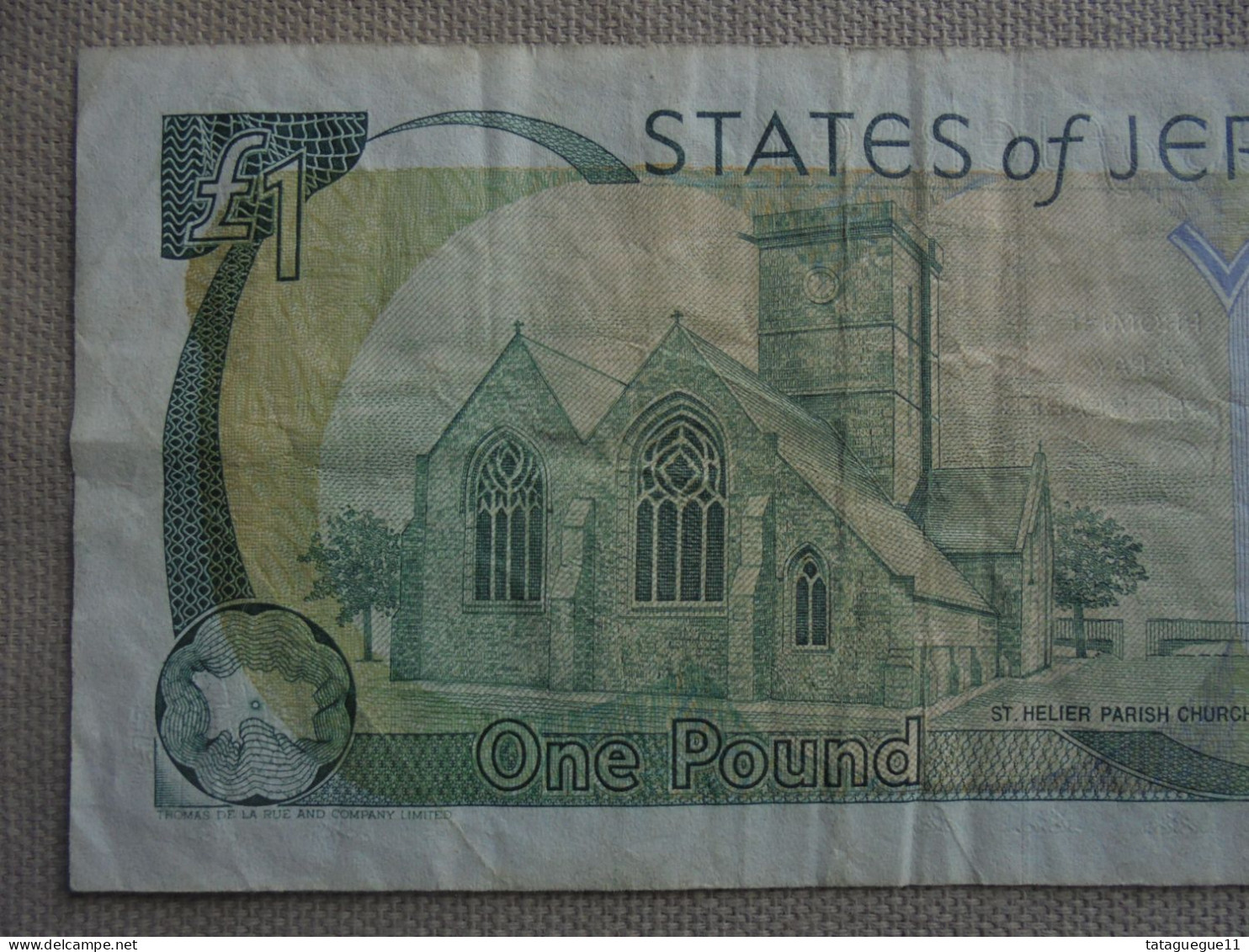 Ancien - Billet de banque - One Pound The States of Jersey - George Baird